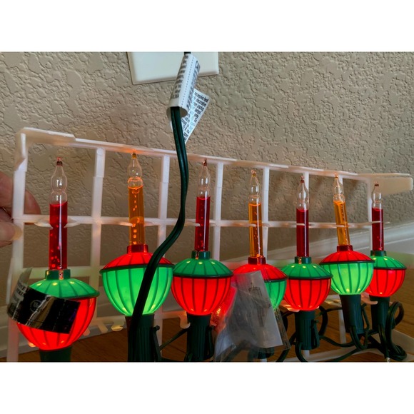 Christmas Bubble Light Strings Lot 4 Strings Noma and Others Tested See Descript - Picture 5 of 14